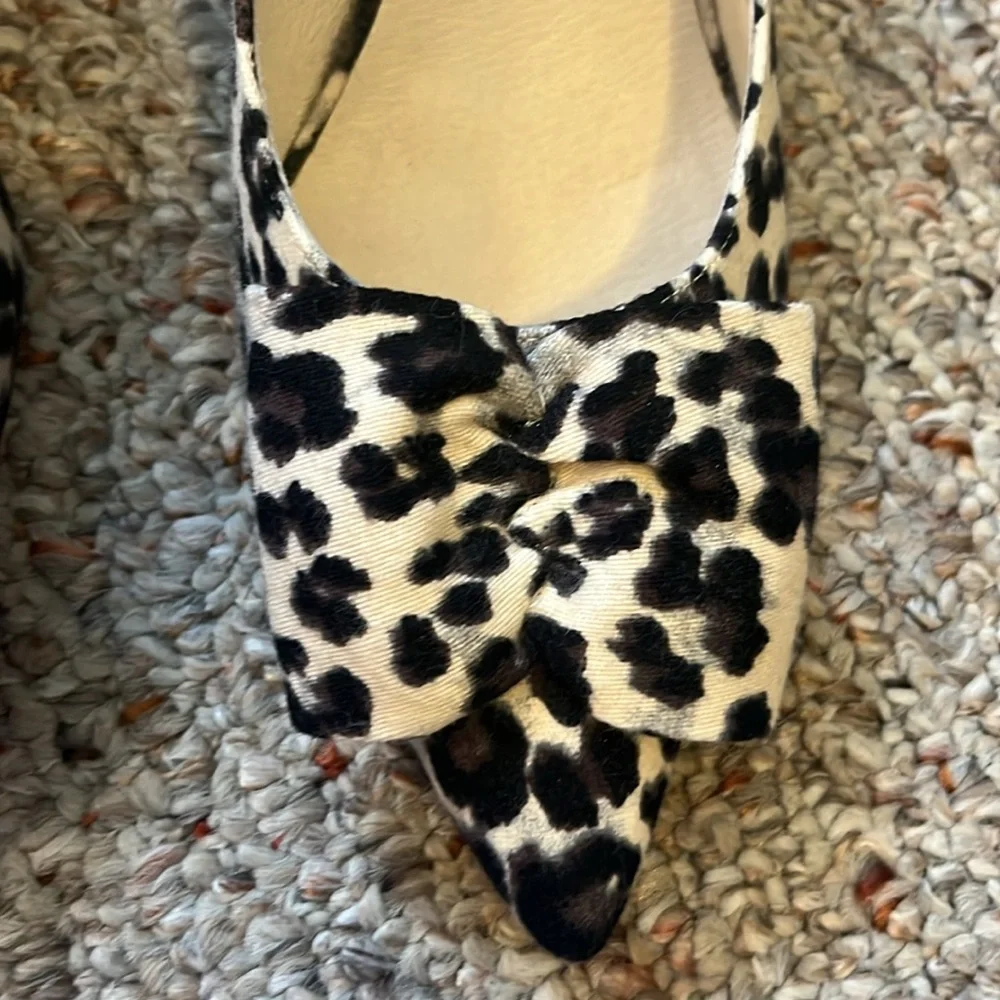 Bettye Muller Leopard Bow Heels Size 8